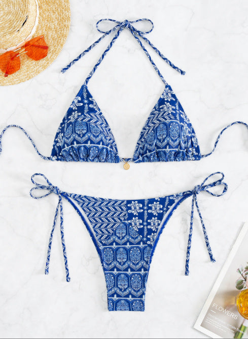 Bikini triangulo estampado varios colores