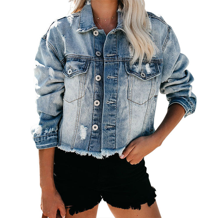 Chaqueta mujer denim casual