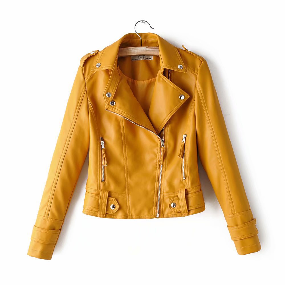 Cazadora Motera mujer corta varios colores