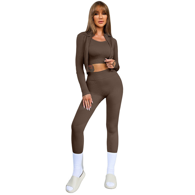 Conjunto mujer fitness 3 piezas varios colores