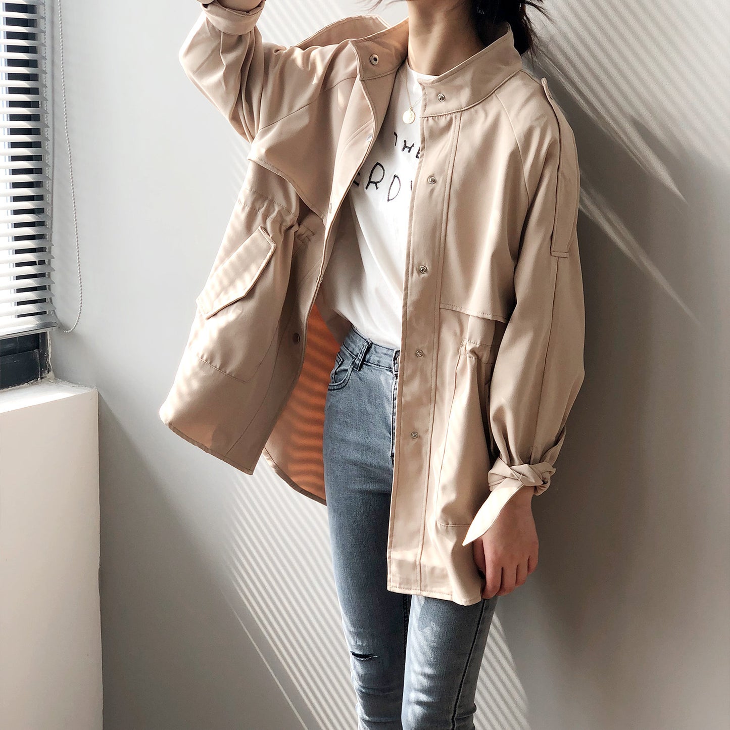 Trench mujer casual finita varios colores