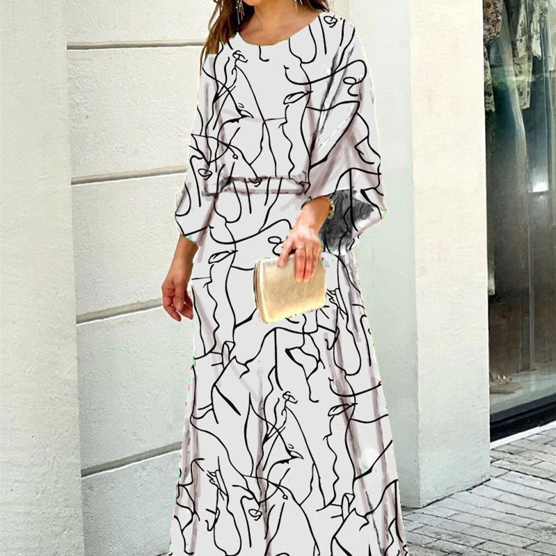 Conjunto 2 piezas mujer top y falda larga varios estampados