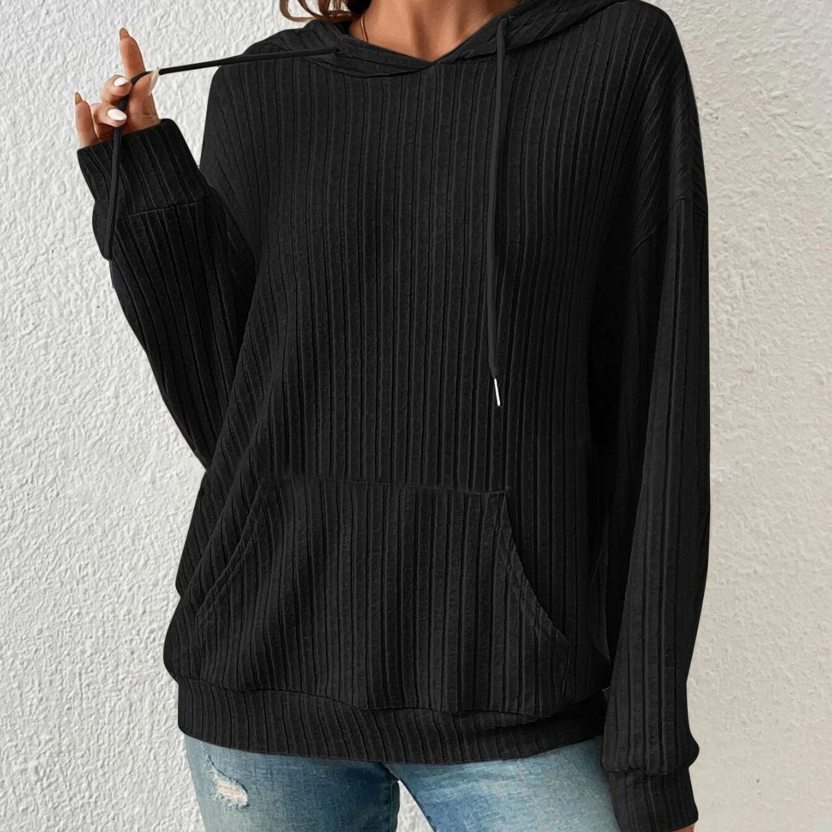 Jersey mujer tipo sudadera capucha varios colores