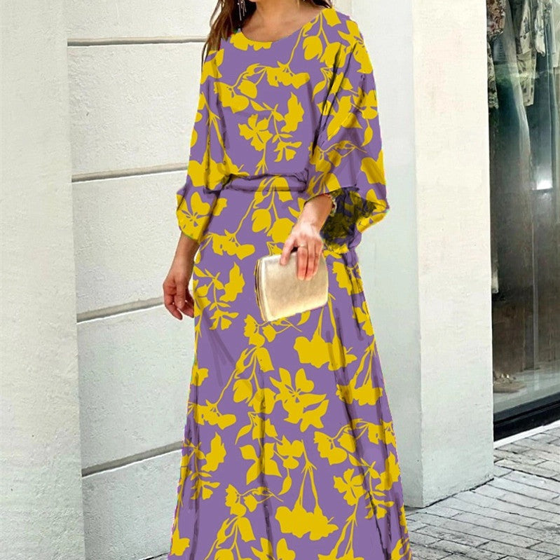 Conjunto 2 piezas mujer top y falda larga varios estampados