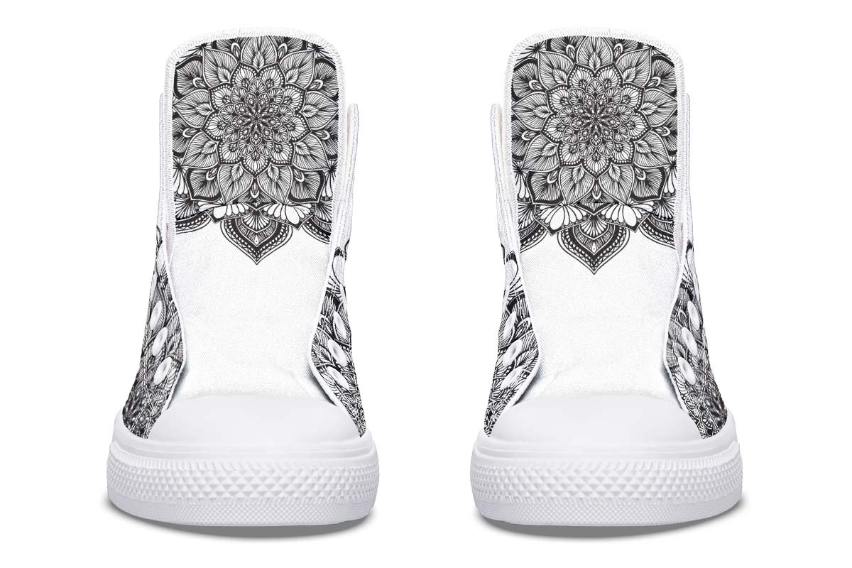 Zapatillas casual tela lona estampado rosas