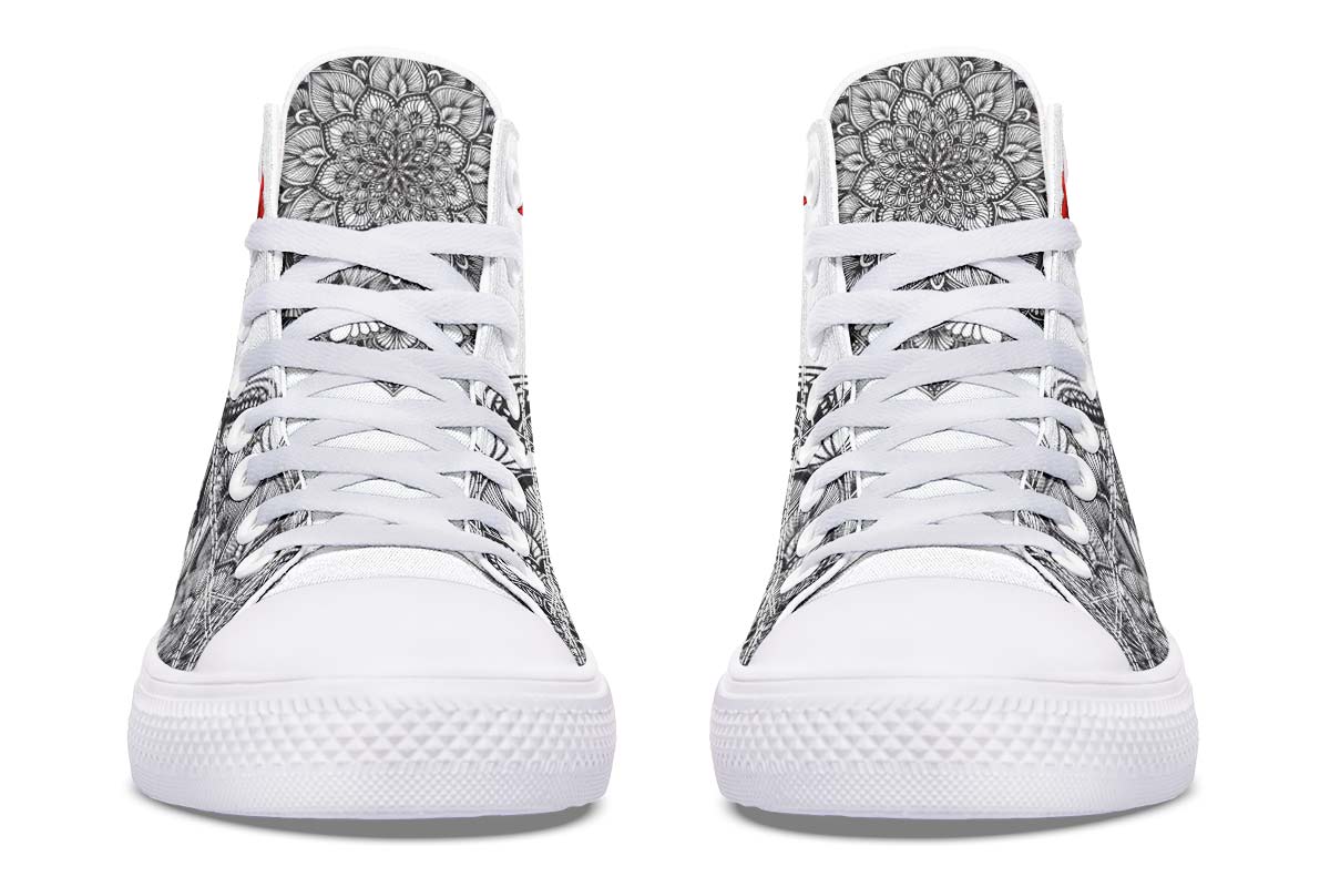 Zapatillas casual tela lona estampado rosas