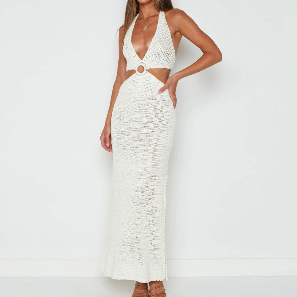 Vestido mujer playero tejido varios colores
