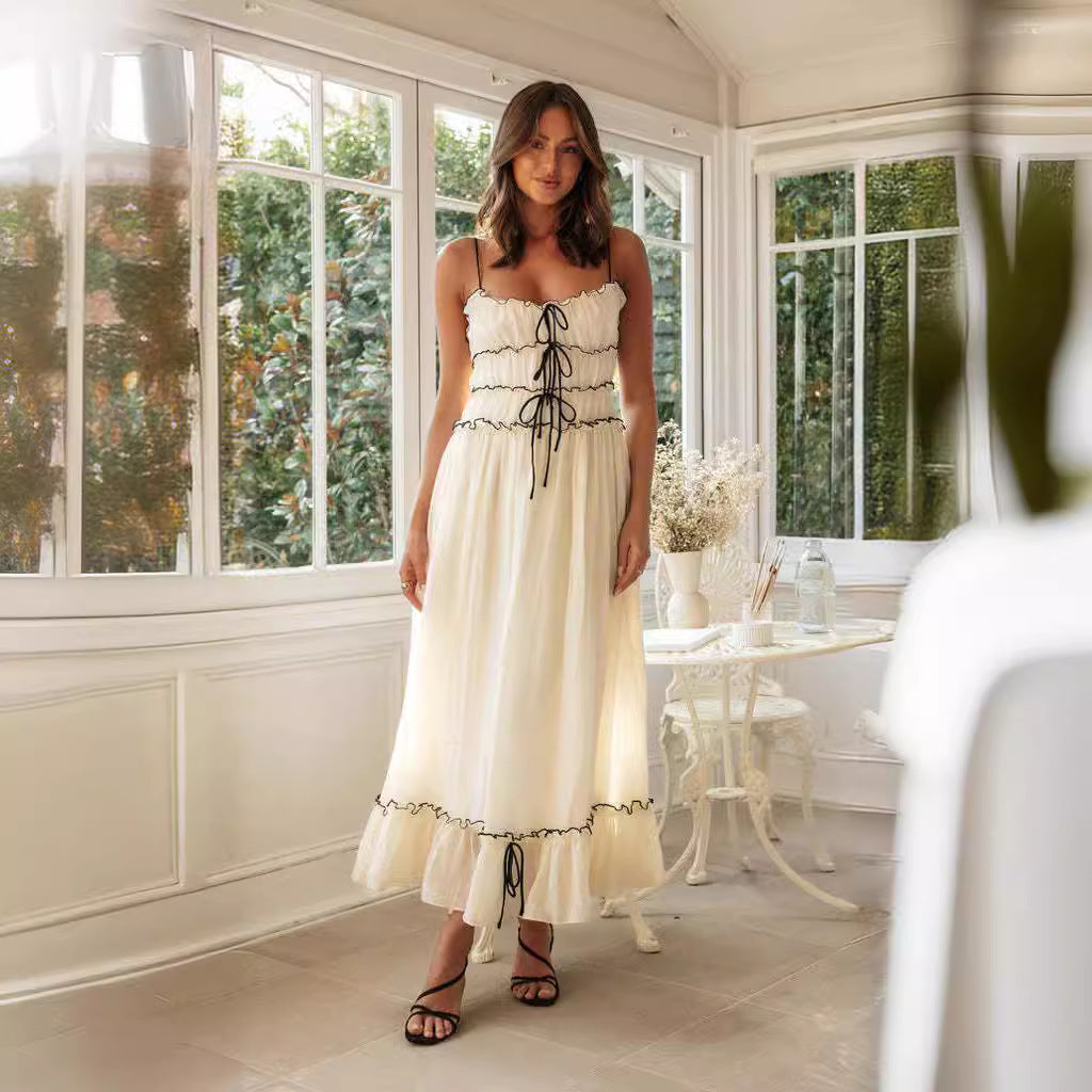 Vestido verano mujer tirantes dos colores