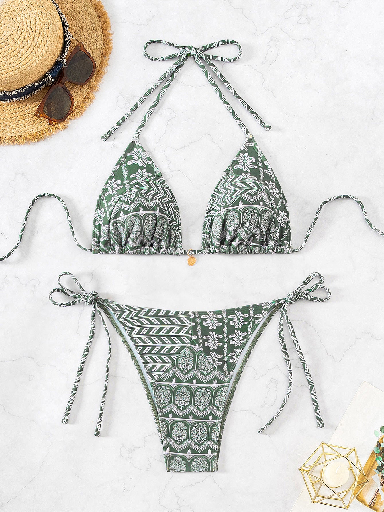 Bikini triangulo estampado varios colores