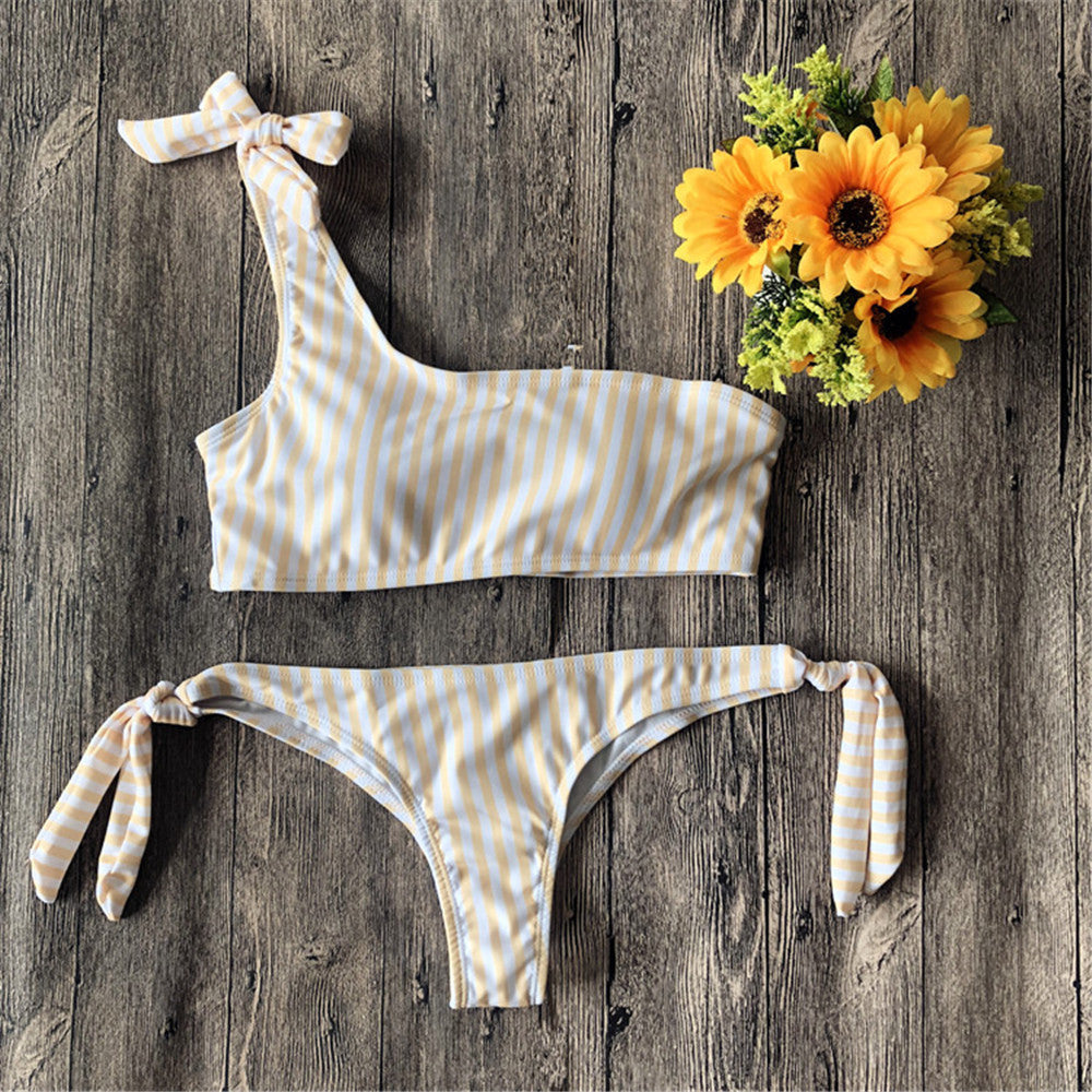 Bikini mujer asimétrico hombro