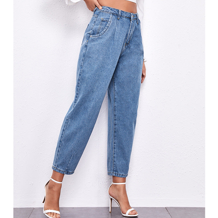 Jeans anchos sueltos de cintura