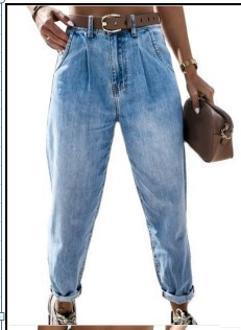 Jeans anchos sueltos de cintura