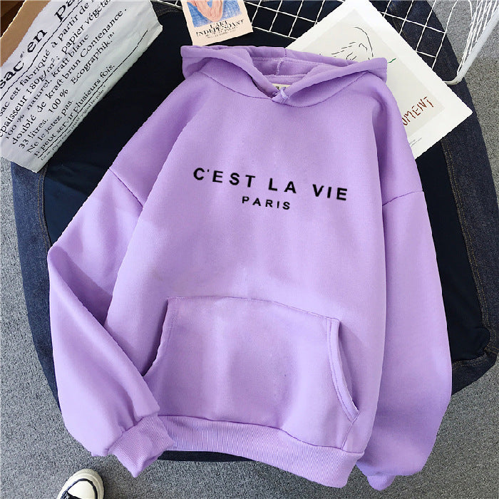 Sudadera mujer casual C'EST LA VIE varios colores diferentes