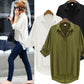 Camisa mujer oversize blanca, verde o negra