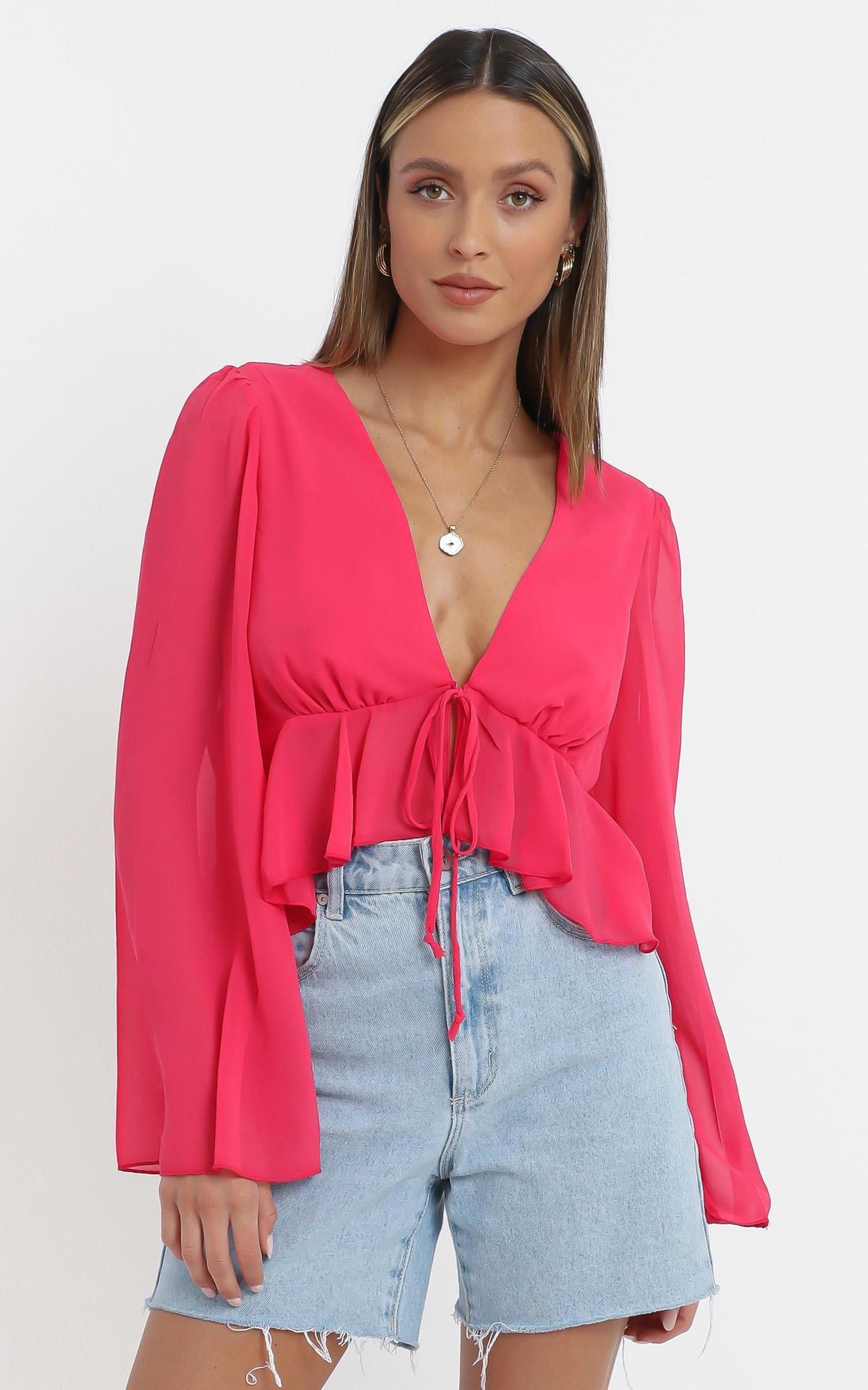 Blusa de gasa de manga larga mujer varios colores