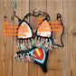 Bikini multicolor Croché triangulo