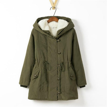 Plus Size Parka mujer interior borreguito 4 colores distintos