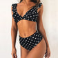 Bikini mujer volante lunares varios colores
