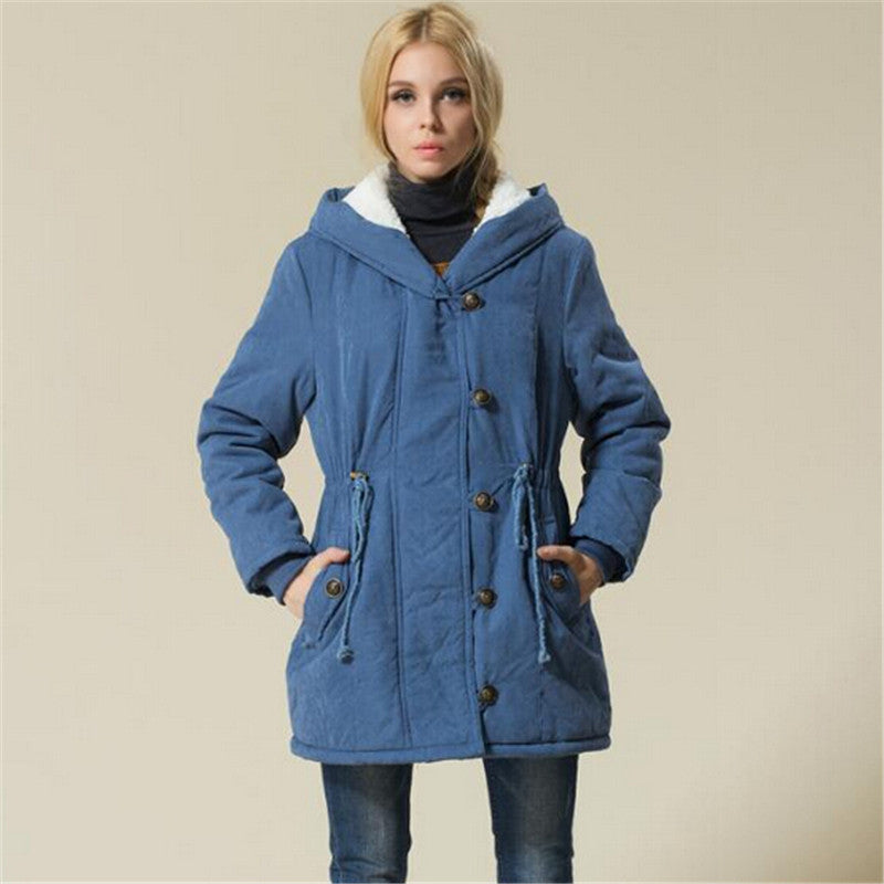 Plus Size Parka mujer interior borreguito 4 colores distintos