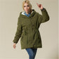 Plus Size Parka mujer interior borreguito 4 colores distintos