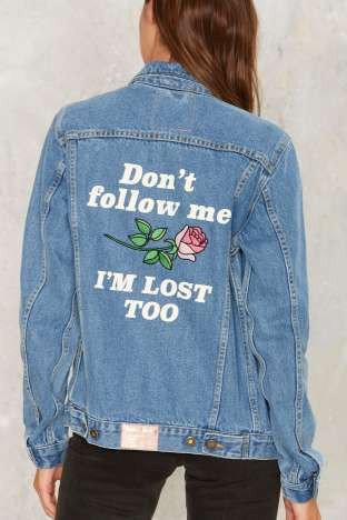 Chaqueta Denim mujer Don´t Follow me