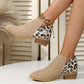 Fashion Leopard Botines mujer bajos varios colores