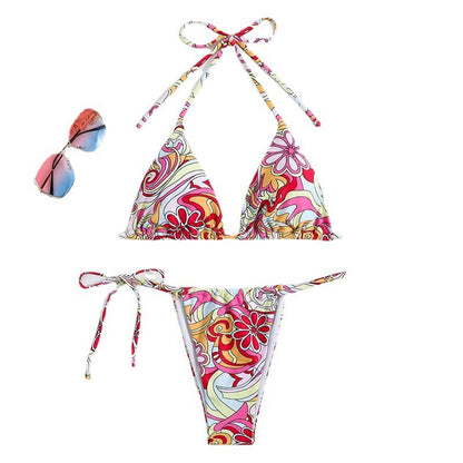 Bikini triangulo estampado