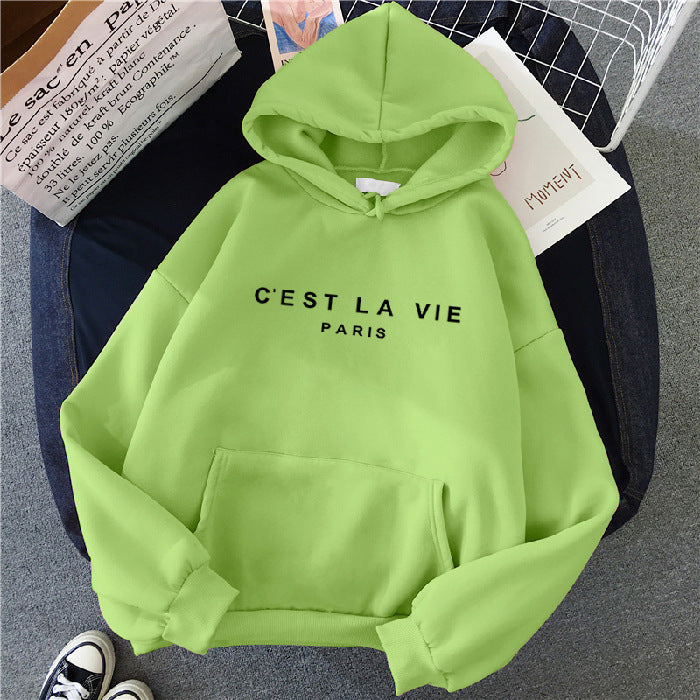 Sudadera mujer casual C'EST LA VIE varios colores diferentes