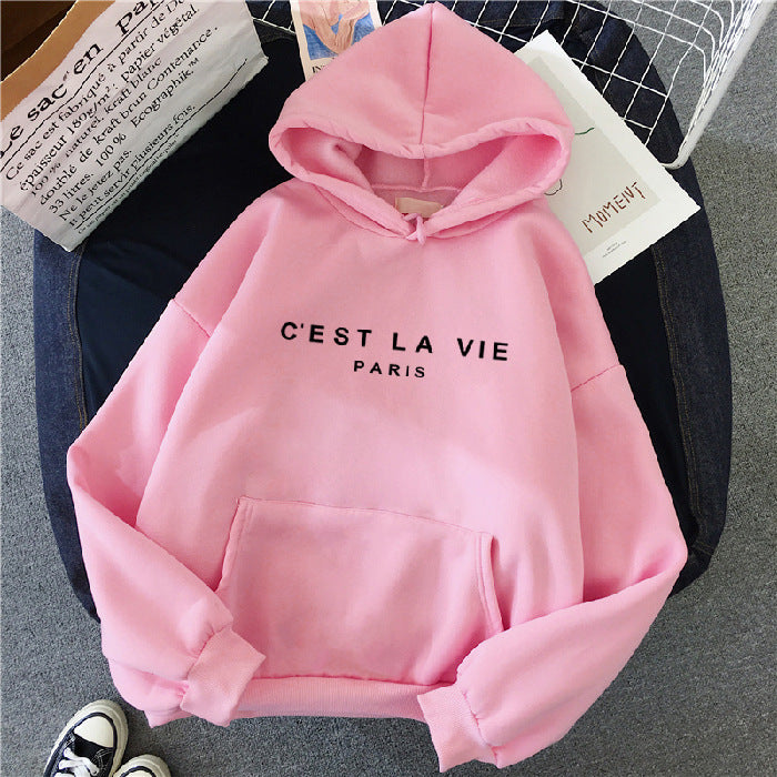 Sudadera mujer casual C'EST LA VIE varios colores diferentes