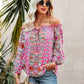 Camiseta mujer estampado boho manga larga varios colores