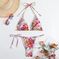 Bikini triangulo estampado