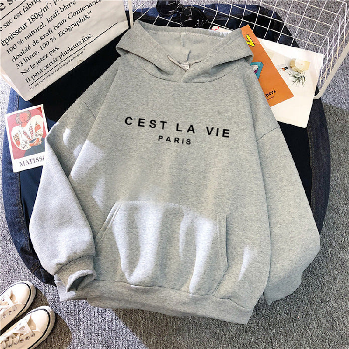 Sudadera mujer casual C'EST LA VIE varios colores diferentes