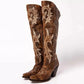 Botas mujer cowboy altas tacon grueso