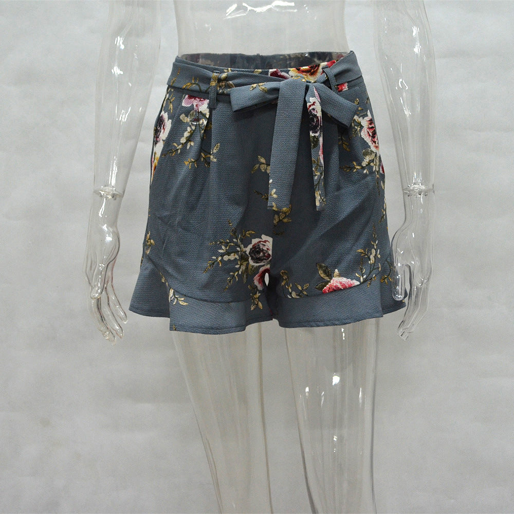 Short flores cintura alta - 7 colores a elegir