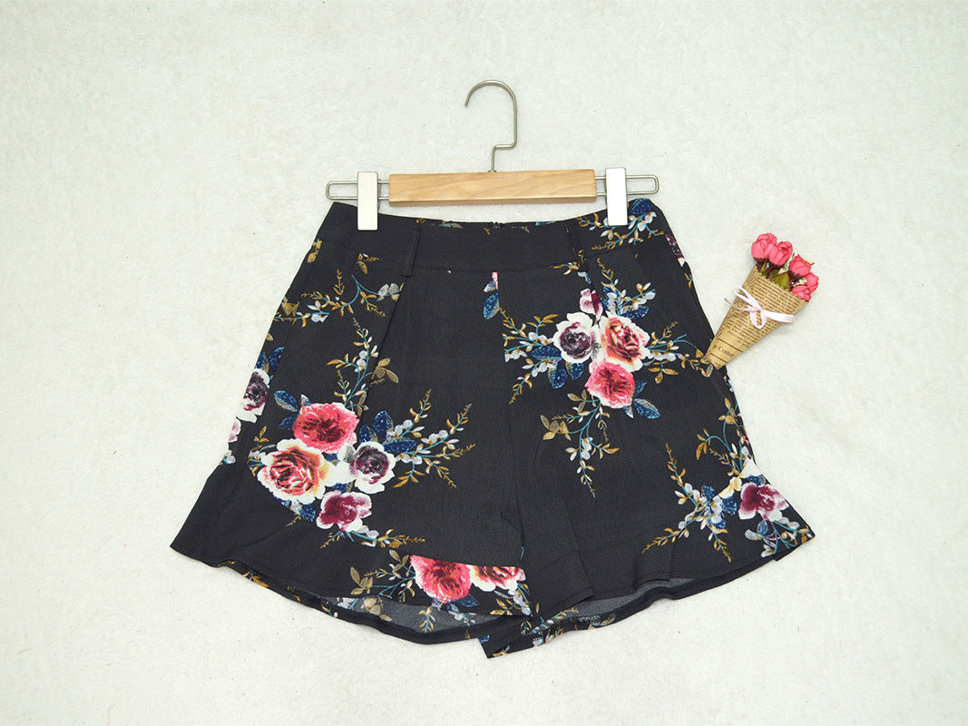 Short flores cintura alta - 7 colores a elegir