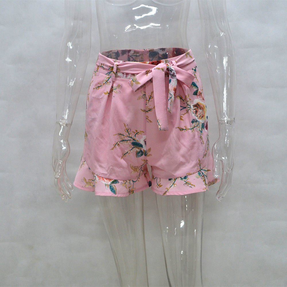 Short flores cintura alta - 7 colores a elegir