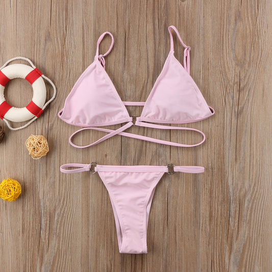 Bikini triángulo - tiras cruzadas Tanga