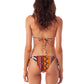 Bikini multicolo triángulo - braga brasileña
