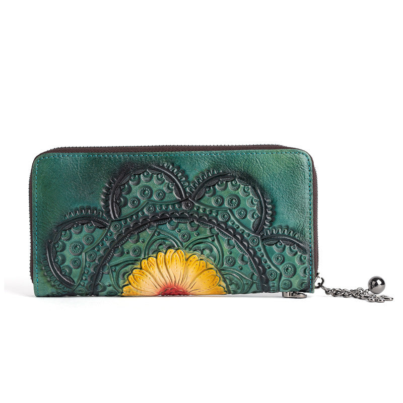 Cartera Boho piel - 3 colores a elegir