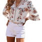 Casual Blusa Flores