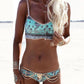 Bikini braguita talle bajo y top con tirante