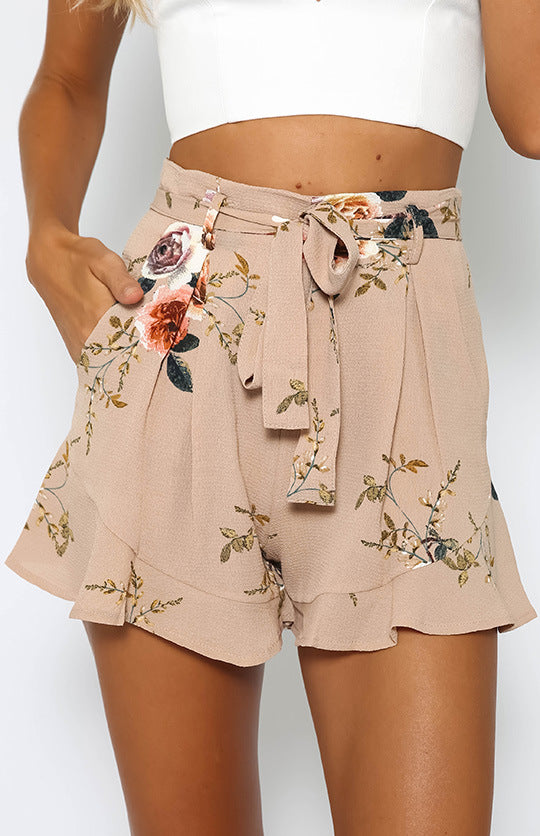 Short flores cintura alta - 7 colores a elegir