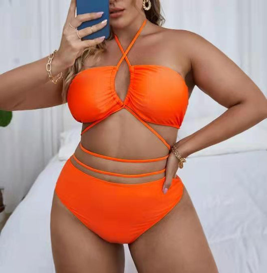 Bikini tirante cruzado cintura - Curvi size
