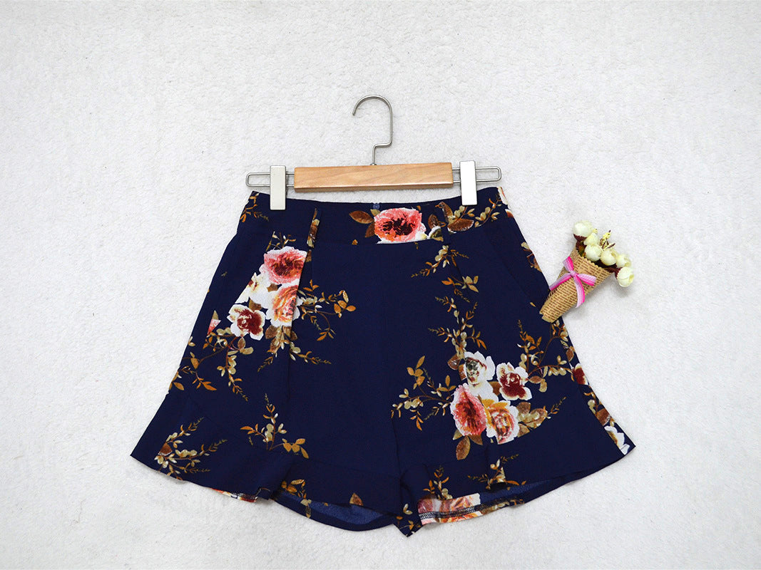 Short flores cintura alta - 7 colores a elegir