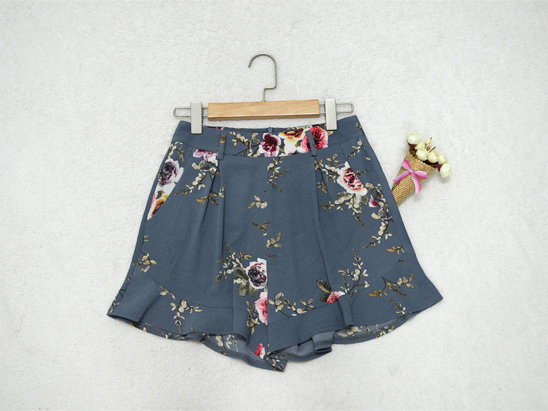 Short flores cintura alta - 7 colores a elegir