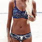 Bikini braguita talle bajo y top con tirante