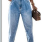 Jeans anchos sueltos de cintura