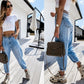 Jeans anchos sueltos de cintura